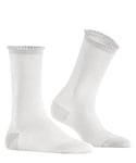 FALKE Women's Bold Dot W SO Cotton Plain 1 Pair Socks, White (White 2000), 5.5-8