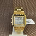 Casio A500WGA-9D Vintage Series Gold Tone Stainless Steel Bracelet Digital Watch