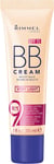 Rimmel London BB Cream, 9-In-1 Lightweight Formula with Brightening Effect and S