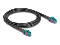 Delock - Antennkabel - Mini Fakra Z Connector Quad (Hane) Till Mini Fakra Z Connector Quad (Hane) - 1 M - Blå, Ral 5021