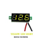 Dc 0-30v 2 Wire Digital Voltage Voltmeter Red/blue/green Led Yellow
