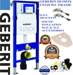 Geberit Duofix UP320 toilet frame FULL SET Wall Brackets & mat WC, NEW, UK stock