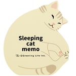 Greeting Life Notisblock Sleeping Cat