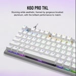 Corsair K60 Pro Tkl Rgb Tenkeyless Optical-Mechanical Gaming Keyboard White