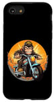 Coque pour iPhone SE (2020) / 7 / 8 singe moto / motocycliste singe