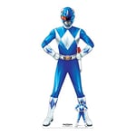 Star Cutouts SC4259 Blue Power Ranger Lifesize Cardboard Cut Out With Mini