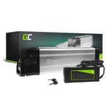 Green Cell elcykelbatteri 36V 11Ah med lader