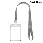 Badge Case Id Card Holder Protective Shell Dark Gray