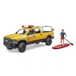 Bruder Lifeguard Pickup Truck med figur Bruder figur och bil med ljud 2506