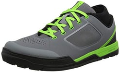 Shimano GR7 (GR700) flat pedal MTB shoes, grey/green, size 38