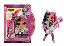 L.O.L. Surprise! OMG Remix Rock METAL CHICK Fashion Doll with 15 Surprises Including Electric Guitar, Outfit, Shoes, Hair Brush, Doll Stand, Lyric Magazine & Record Player Package - For Girls Ages 4+