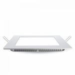 V-Tac 18W LED downlight - Hål: 20,5 x 20,5 cm, Mål:22,5 x 22,5 cm, 230V - Dimbar : Vid tillköp, Kulör : Varm