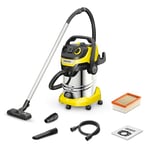 Kärcher 1.628-378.0, WD 6 P Premium Wet & Dry Vacuum Cleaner, Yellow, 1300 W, 30 liters