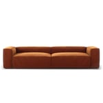 Decotique-Grand 4-Personers Sofa Fløjl, Copper Glow