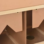 vidaXL Värprede 5 fack 117x33x38 cm massiv furu