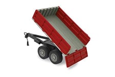 JAMARA 413108 Tipper for RC Tractor 1:16 – Remote Controlled Tilting Trough Up/Down Towing Hitch Front Folding Side Panels, red