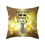 jieGorge Happy Father's Day Sofa Bed Home Decoration Festival Pillow Case Cushion Cover, Pillow Case for Easter Day (A)