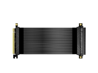Akasa RISER BLACK X2, Premium PCIe 3.0 x 16 Riser cable,20CM, 180° PCIe 3.0 x16 Female, 180° PCIe 3.0 x16 Male