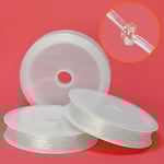 Genomskinlig elastisk tråd, 0.5mm grov, ca 20m transparent