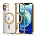 Stöttåligt MagSafe Kompatibelt Skal iPhone 12 Mini - Guld