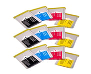 12 Compatible For Brother DCP 130C 135c 150c 153c 157c MFC-235c 260c LC1000 Inks