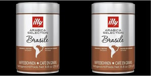 Illy Coffee Beans, Luxury Arabica Coffee Beans Selection, Brazil, 250G (Pack of
