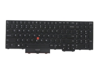 Chicony - Ersättningstangentbord för bärbar dator - bakgrundsbelyst - USA med eurosymbol - svart - för ThinkPad P15 Gen 1 20ST, 20SU T15g Gen 1 20UR, 20US