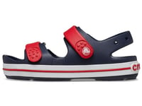 Crocs Crocband Cruiser Sandal K, Navy/Varsity Red, 13 UK Child