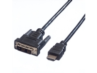 Value 11995516, 1,5 m, DVI-D, HDMI Typ A (standard), Hankoppling, Hankoppling, Guld