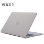 Convient pour MacBook Air Pro Coque de protection en cristal givré pour ordinateur portable Apple - Gris roche - Nouveau 13.3Air A1932/A2179/A2337