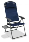 Quest Ragley Pro Recline Folding Caravan / Camping Chair & Side Table X2 (PAIR)