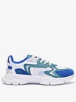 Lacoste Neo 124 Trainer, Blue, Size 3 Older