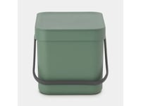 Papperskorg, Brabantia Sort &Amp  Go, Grön, Plast