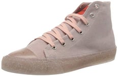 Love Moschino Women's High Sneakers Recycle Gymnastics Shoe, Pink, 4 UK