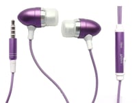 Emartbuy® Purple In Ear Stereo Handfree Headset With Microphone Suitable For Amazon Kindle Fire HDX