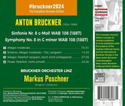 Anton Bruckner : Bruckner: Symphony #8: 1887 Version CD (2023)