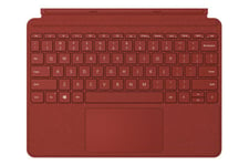 Microsoft Surface Go Type Cover - tangentbord - med styrplatta, accelerometer - tysk - poppy röd