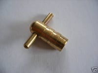 3 x Solid Brass central heating radiator air vent key