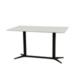 Cane-Line - Cafebordsunderrede rekt. - Drop - Lava Grey/bordsskiva 130X75 cm - Drop - Sand - Småbord & Sidobord utomhus - Beige,Grå