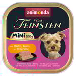 animonda vom Feinsten Adult Mini 32 x 100 g - Kyckling, gås & persilja