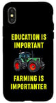 Coque pour iPhone X/XS Agriculteur Tracteur Agriculture Paysan Enfants Cadeaux