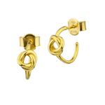 Bottega Boccadamo Earrings Round knot Hoops Guld