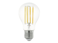 Eglo - LED-glödlampa med filament - form: A60 - E27 - 8 W (motsvarande 75 W) - klass E - varmt vitt ljus - 2700 K - transparent