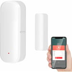 Euritecsa - Capteur intelligent de porte WiFi, alarme détecteur de fenêtre de porte sans fil, capteur intelligent de contact de fenêtre de porte pour