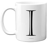Stuff4 Personalised Alphabet Initial Mug - Letter I Mug, Gifts for Him Her, Fathers Day, Mothers Day, Birthday Gift, 11oz Ceramic Dishwasher Safe Mugs, Anniversary, Valentines, Christmas, Retirement