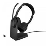 Jabra 25599-999-889 hörlur och headset Kabel & Trådlös Huvudband Kontor/callcenter Bluetooth Laddningsställ Svart