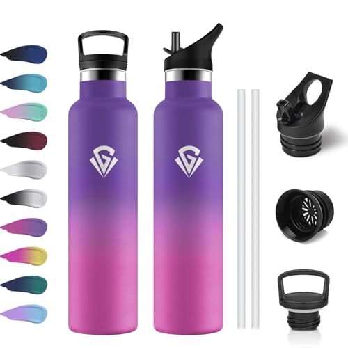 Jumbrear Bouteille D'eau Isotherme En Acier Inoxydable Anti