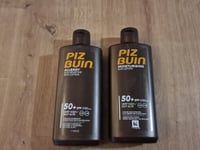 X 2 Piz Buin Moisturising Sun Lotion SPF50 200ml