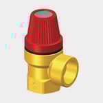 Whale Övertrycksventil Pressure Relief Valve, mässing, Quick Connect 15 mm (WS15) (invändig) till 1/2" (13 mm) slang, mässingsfärgad, 1 styck