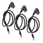 prasku 3x D-tap to XLR 4 Pin Female Power Cable Adapter for TV Logic Monitor